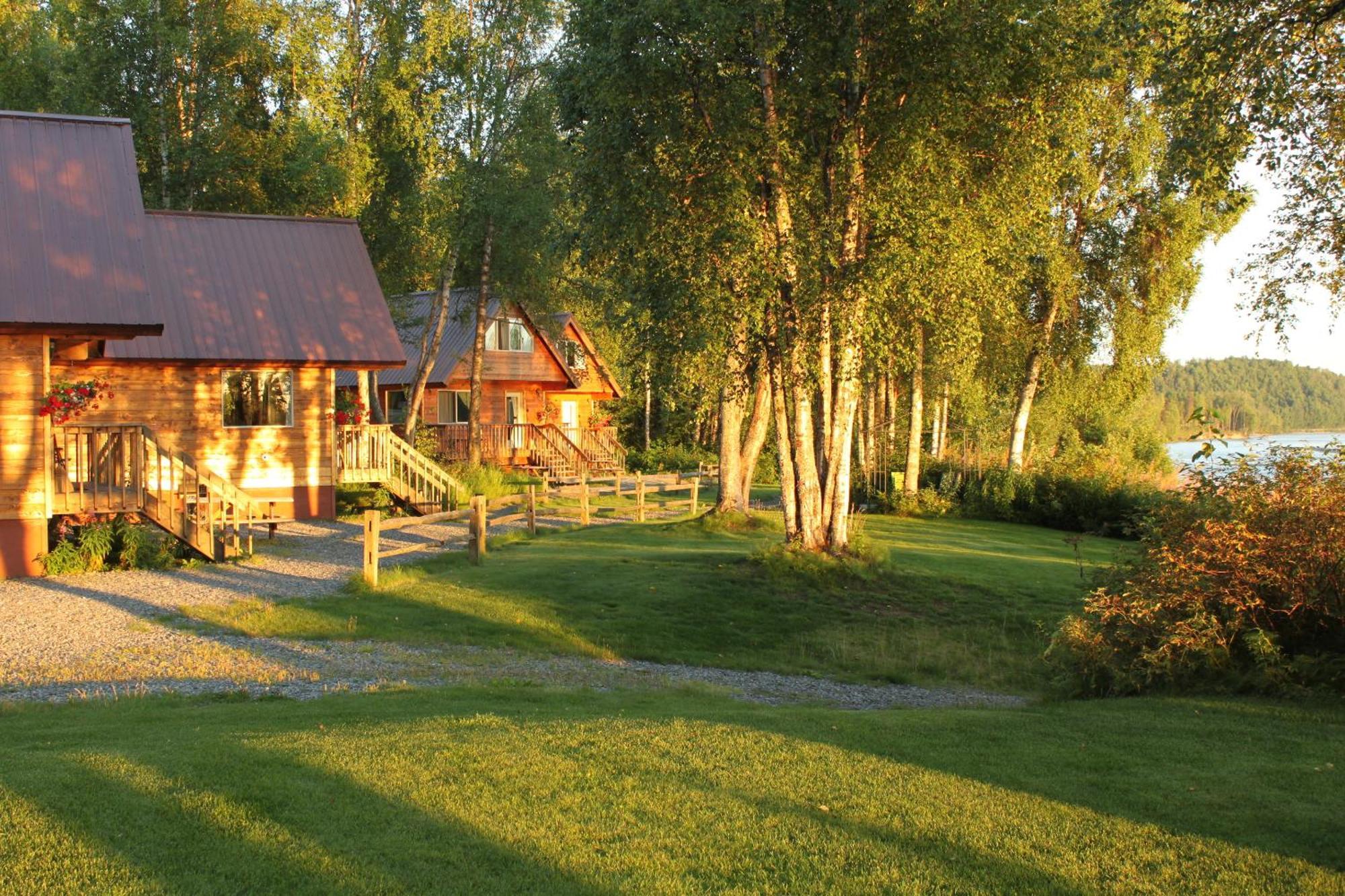 Susitna River Lodging, Riverside Cabins Talkeetna Buitenkant foto
